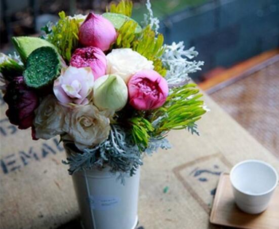 荷花如何养在花瓶里，4个步骤手把手教你花瓶养荷花