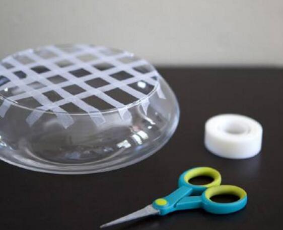 花瓶口特大如何插花,大口花瓶插花好看只需一卷胶带