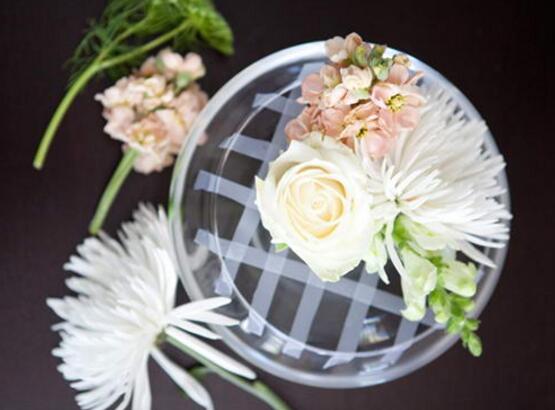 花瓶口特大如何插花,大口花瓶插花好看只需一卷胶带