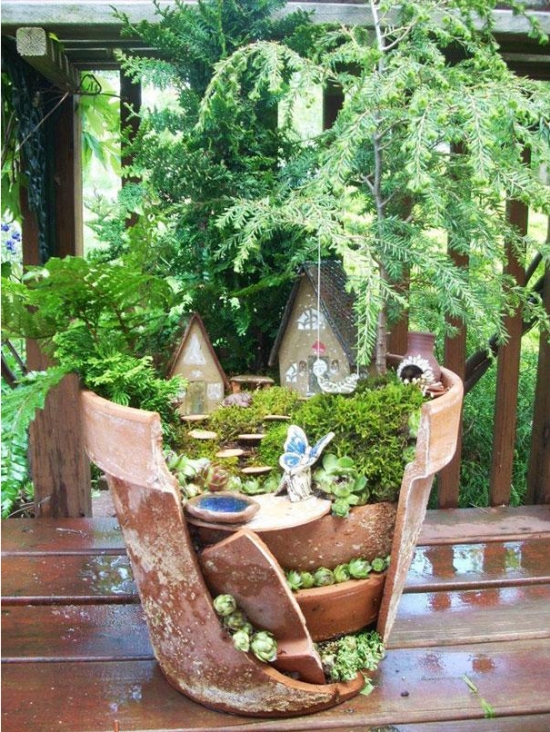 花盆摔破如何办：教你如何将破花盆变盆景