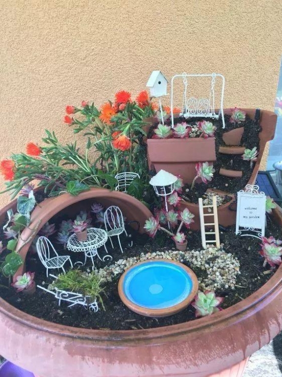 花盆摔破如何办：教你如何将破花盆变盆景