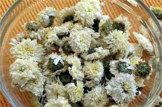 菊花茶的制作办法，清洗晾干开水浸泡