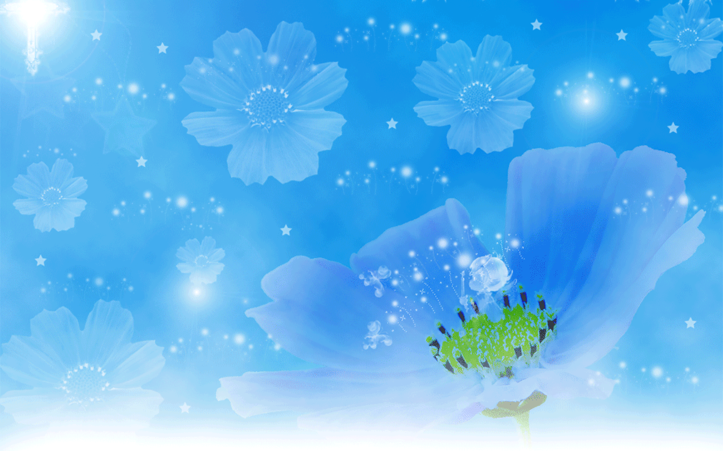 小清新绿色护眼植物花卉电脑动态桌面壁纸下载